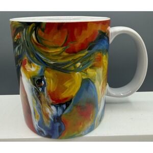 Colorful Horse Coffee 12 oz. Mug by Marcia Baldwin for Westland, "Dream"